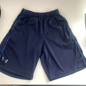 Under armour navy blue training short for boy